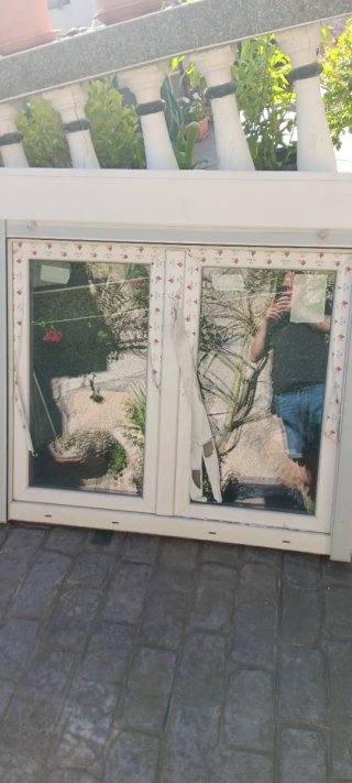 Ventana PVC Blanca Oscilobatiente 115x120