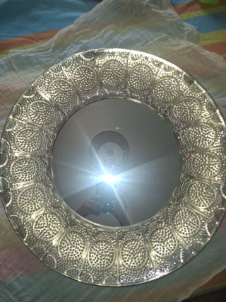 Espejo decorativo metal y cristal