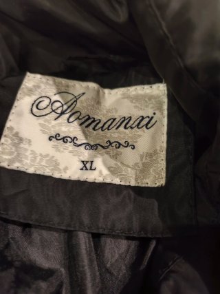 Abrigo plumífero negro mujer Talla XL