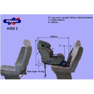Silla sillita coche ACM Kiss 2 plus Klippan