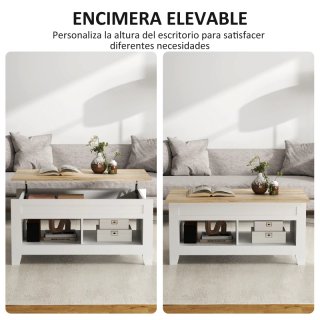 Mesa de centro elevable