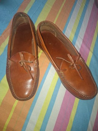 Mocasines de piel marrones