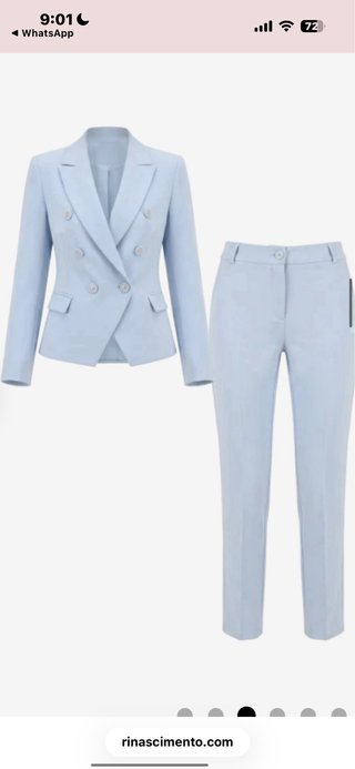 Completo Rinascimento blu cielo sartoriale