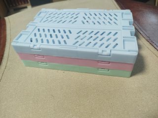 3 Cajas plegables de plástico