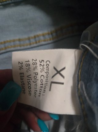 Pantalones cortos vaqueros rotos XL