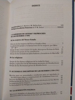 Libro La voz de las mujeres  Revolución Francesa