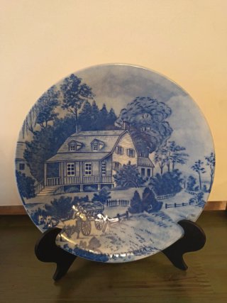 Platos Decorativos Currier & Ives