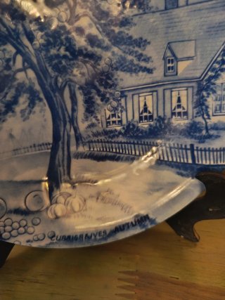 Platos Decorativos Currier & Ives
