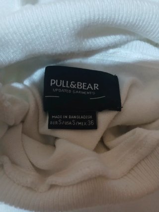 Jersey cuello alto caballero blanco
