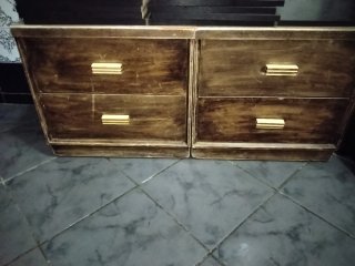2 Mesitas de Noche Madera