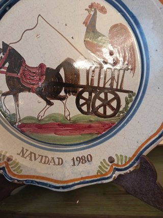 Plato Decorativo Navidad 1980 - Monfort