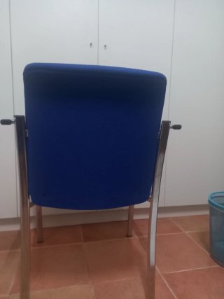 Sillas azules cómodas