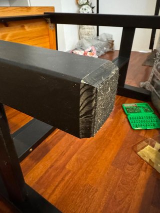 Tavolo alto in legno nero stornas ikea
