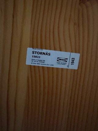 Tavolo alto in legno nero stornas ikea