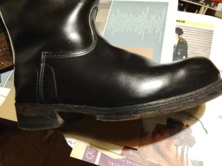Botas caña alta .moto militar talla 41 1)2
