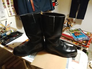 Botas caña alta .moto militar talla 41 1)2