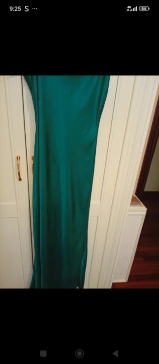Vestido largo Zara verde
