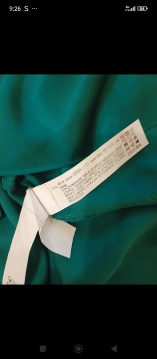Vestido largo Zara verde