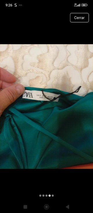 Vestido largo Zara verde