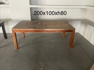 Mesa de comedor de madera 200x100x80
