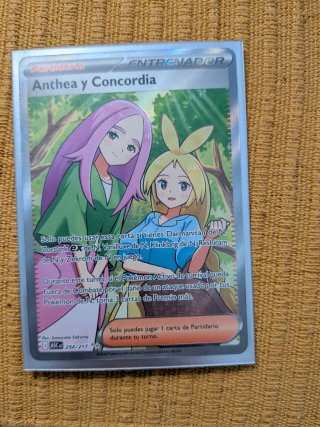 Carta Pokémon Entrenador Anthea y Concordia