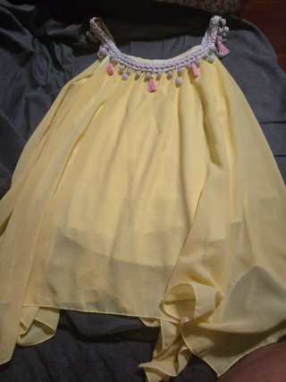 Camiseta tirantes amarilla talla M