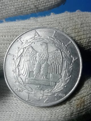 2 Lire Regno d'Italia 1940 Aquila