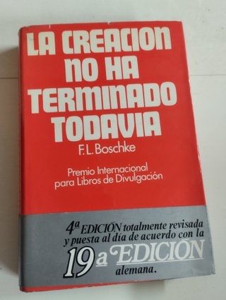 LA CREACIÓN NO HA TERMINADO TODAVÍA, LIBRO