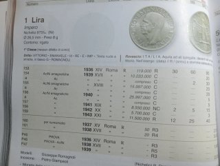 Monete Regno d'Italia 1 Lira 1940