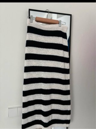 Conjunto punto falda y top rayas