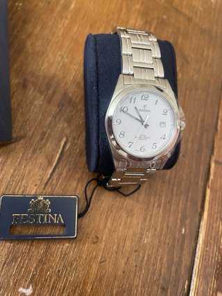 Reloj Festina Plata y Blanco