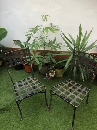 Sillas de forja artesanal marroquí (negras)