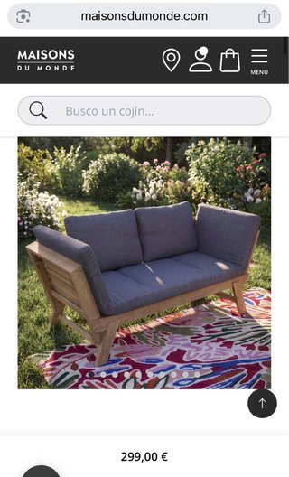 Sofá Terraza Extensible Gris en perfecto estado