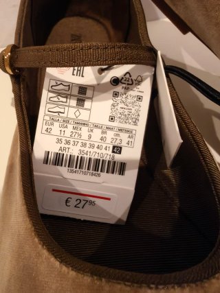 Ballerine Zara Marrone Taglia 42