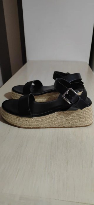 Sandalias cuña Lefties negras