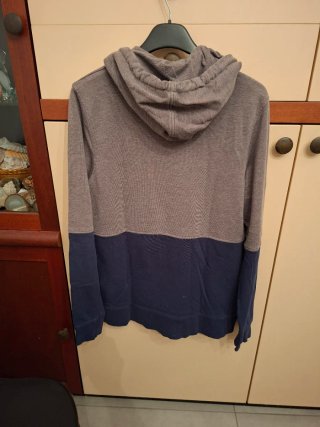 Felpa con cappuccio Jack & Jones grigio/blu
