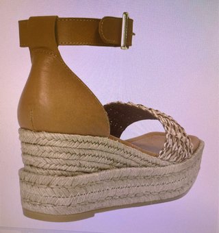 Sandalias Kanna cuña esparto yute beige/marrón