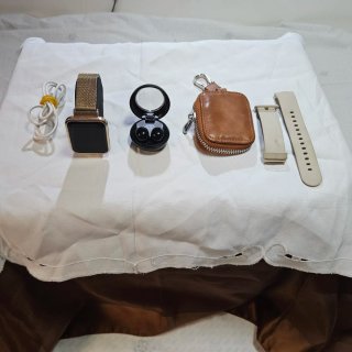 Smartwatch e Accessori Tech (Oro, Marrone)