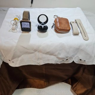 Smartwatch e Accessori Tech (Oro, Marrone)