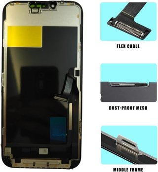 FTDLCD Schermo di Ricambio per iPhone 13 Pro 6,1'' FHD