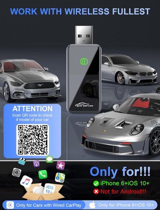 Draome CarPlay Adaptador inalámbrico Mini Edition