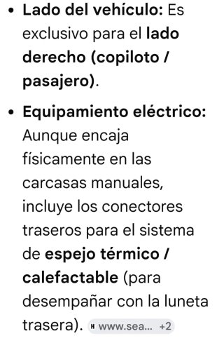 Espejo Retrovisor Derecho VAG