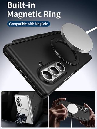BAILI Funda MagSafe Lápiz Samsung Z Fold 7 Negra