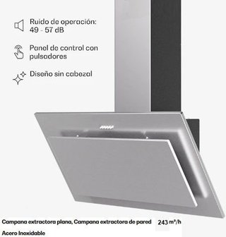 CAMPANA EXTRACTORA INOX 90cm