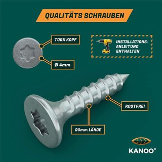 KANOO tacos inox Cortacésped Worx Landroid 205mm