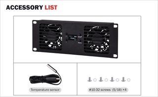 GEEEKPI Panel 2U 10'' Ventilador Dual OLED Rack