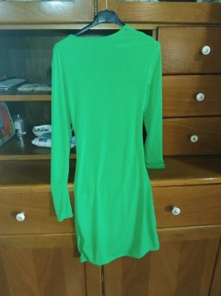 Vestito verde drappeggiato