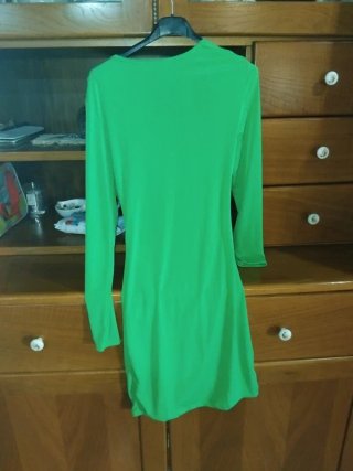 Vestito verde drappeggiato