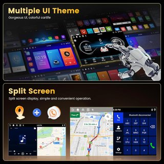 FULUKU 4+128GB Autoradio 10.1'' Android 15 Renault