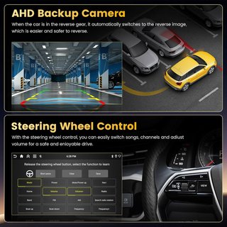 FULUKU 4+128GB Autoradio 10.1'' Android 15 Renault